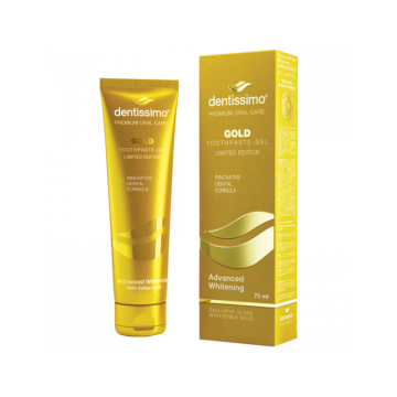 Pasta de dente clareadora Dentissimo Gold (75ML)