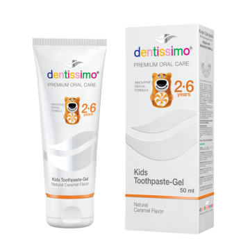 Dentissimo Junior 2-6 Pasta de dente infantil Como usar caramelo higiênico oral