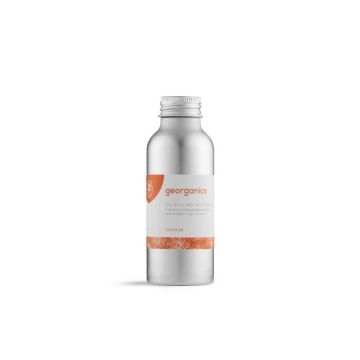 Enxaguante bucal com óleo Georganics para boca seca