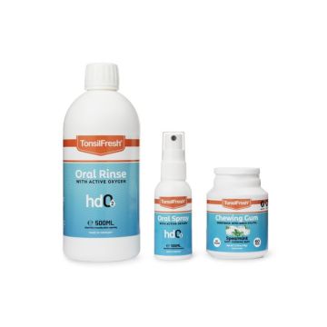 Kit ajudando contra pedras da amígdala TonsilFresh 