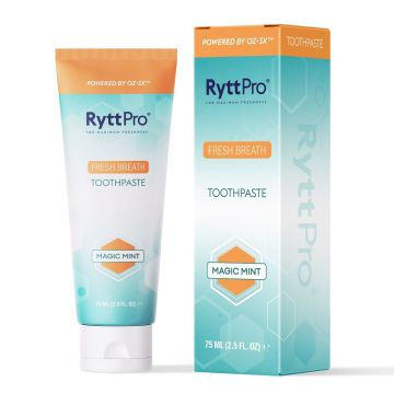 Creme Dental RyttPro Hálito Fresco - Sabor Menta Mágica