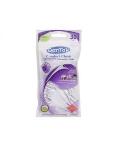 Dentek Comfort Clean Escolhas de fio dental para dentes traseiros (30 unidades)