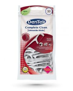 Dentek Complete Clean Flosspicks smallest spots stains plaque 3-in-1