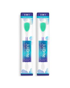 JuliBrite Limpador de Língua 2-Pack (Verde)