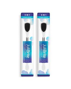 Limpador de Língua JuliBrite 2-Pack (Preto)