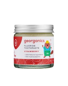 Pasta de dentes infantil Georganics com flúor (frasco)
